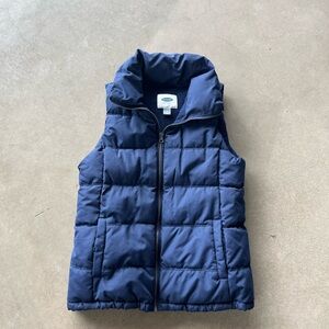 Old Navy Dark Blue Puffer Vest